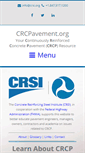 Mobile Screenshot of crcpavement.org