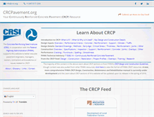 Tablet Screenshot of crcpavement.org